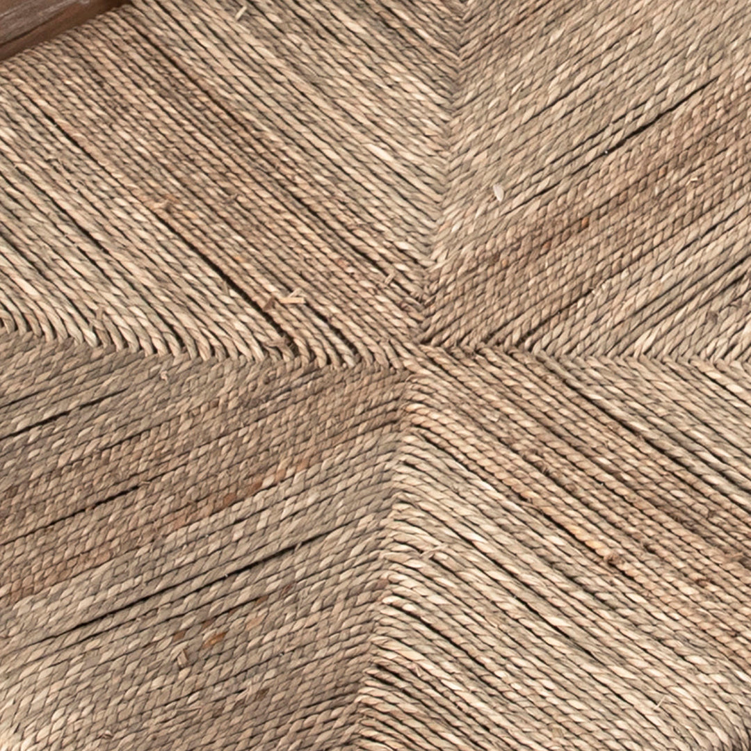 Moa Oak and Seagrass Dining Chair, detail 1 view