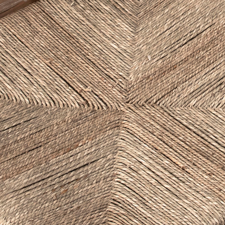 Moa Oak and Seagrass Dining Chair, detail 1 view