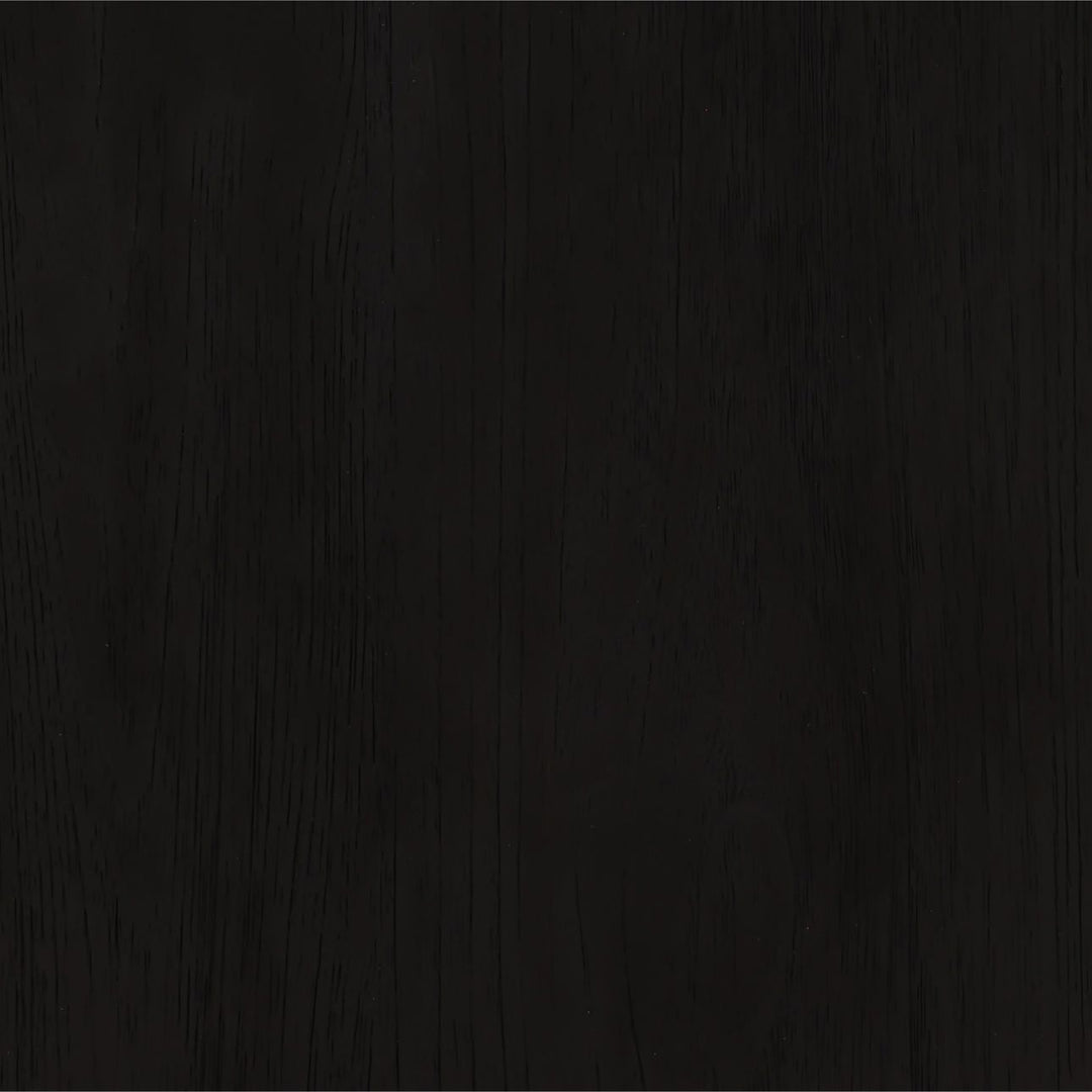 Beck Black Teak Stool, detail 1 view