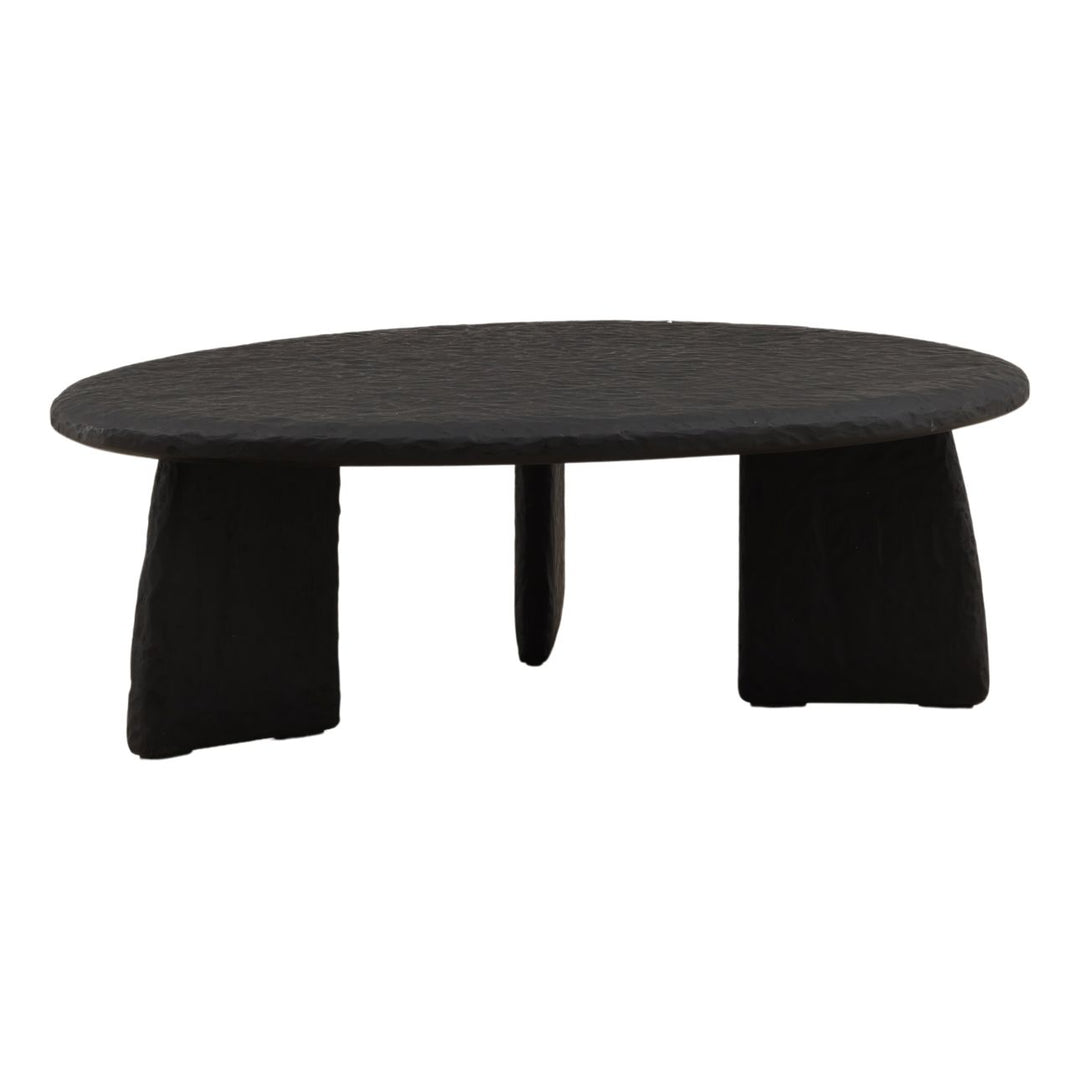 Nero Black Wood Coffee Table, back view