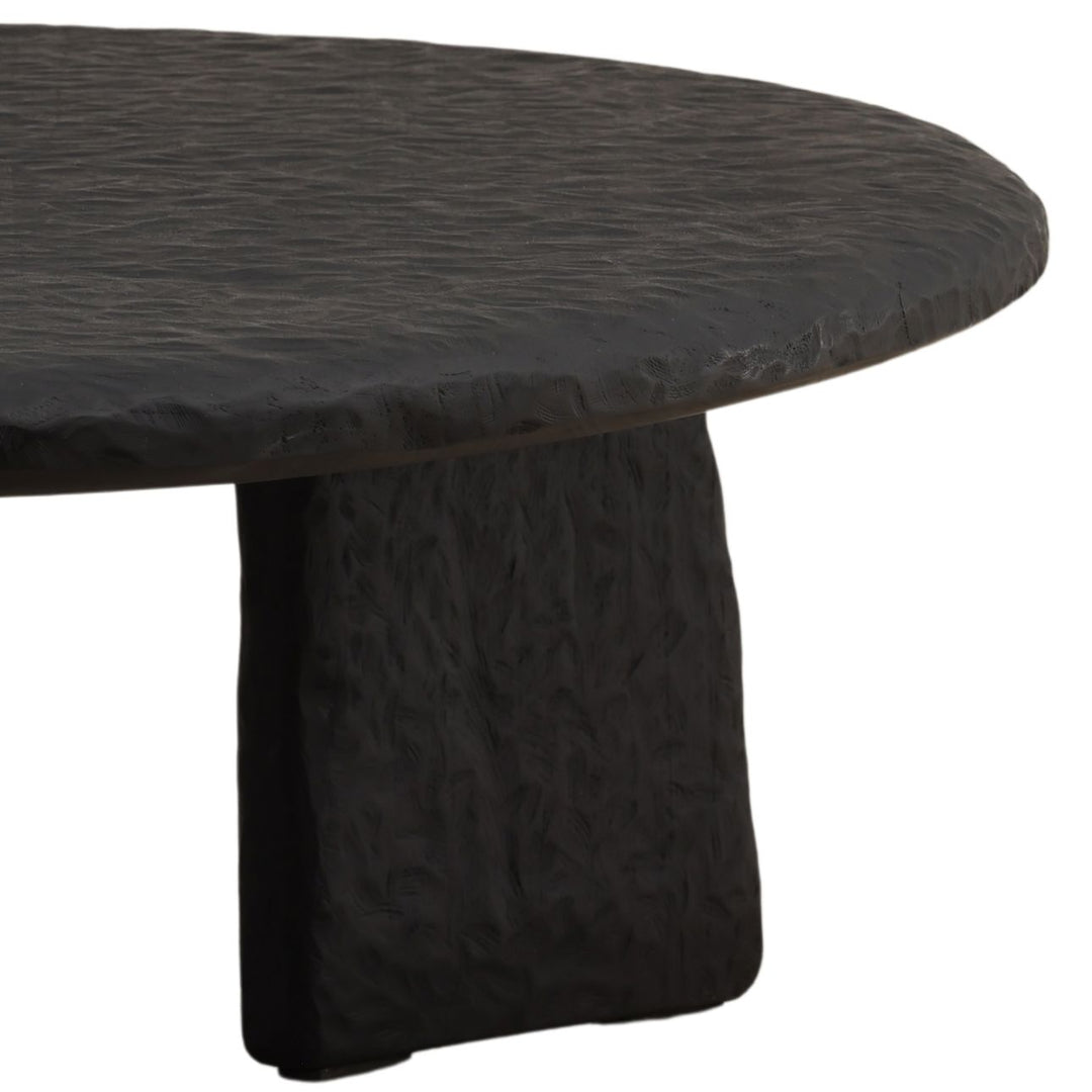 Nero Black Wood Coffee Table, detail 1 view