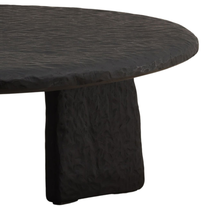 Nero Black Wood Coffee Table, detail 1 view