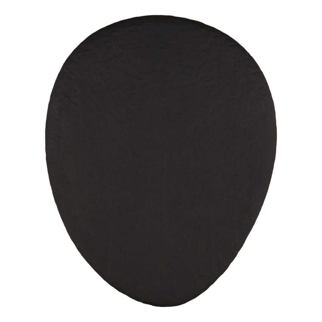 Nero Black Wood Coffee Table, overhead view