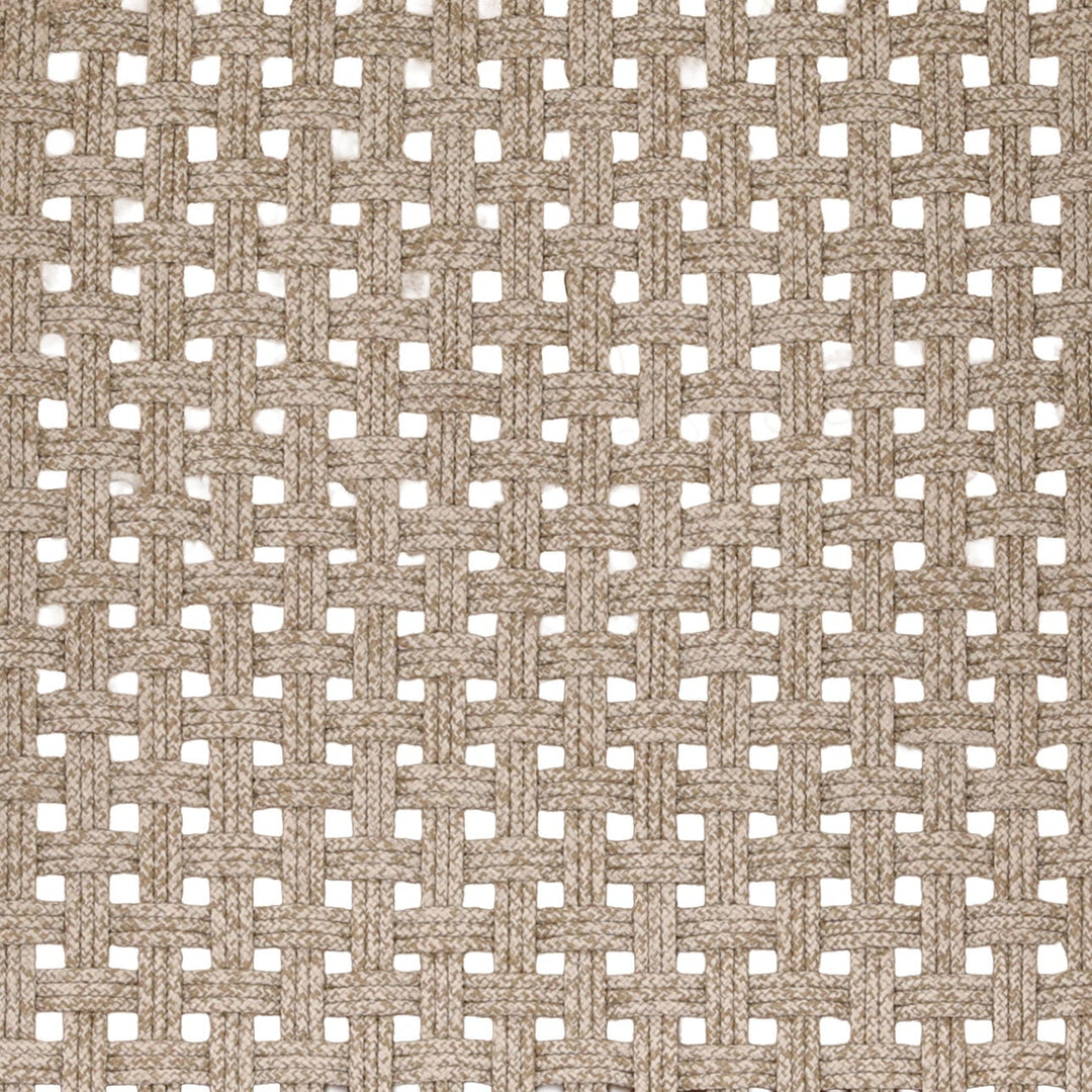 Yarden Rope and Teak Outdoor Lounge Chair, detail 1 view