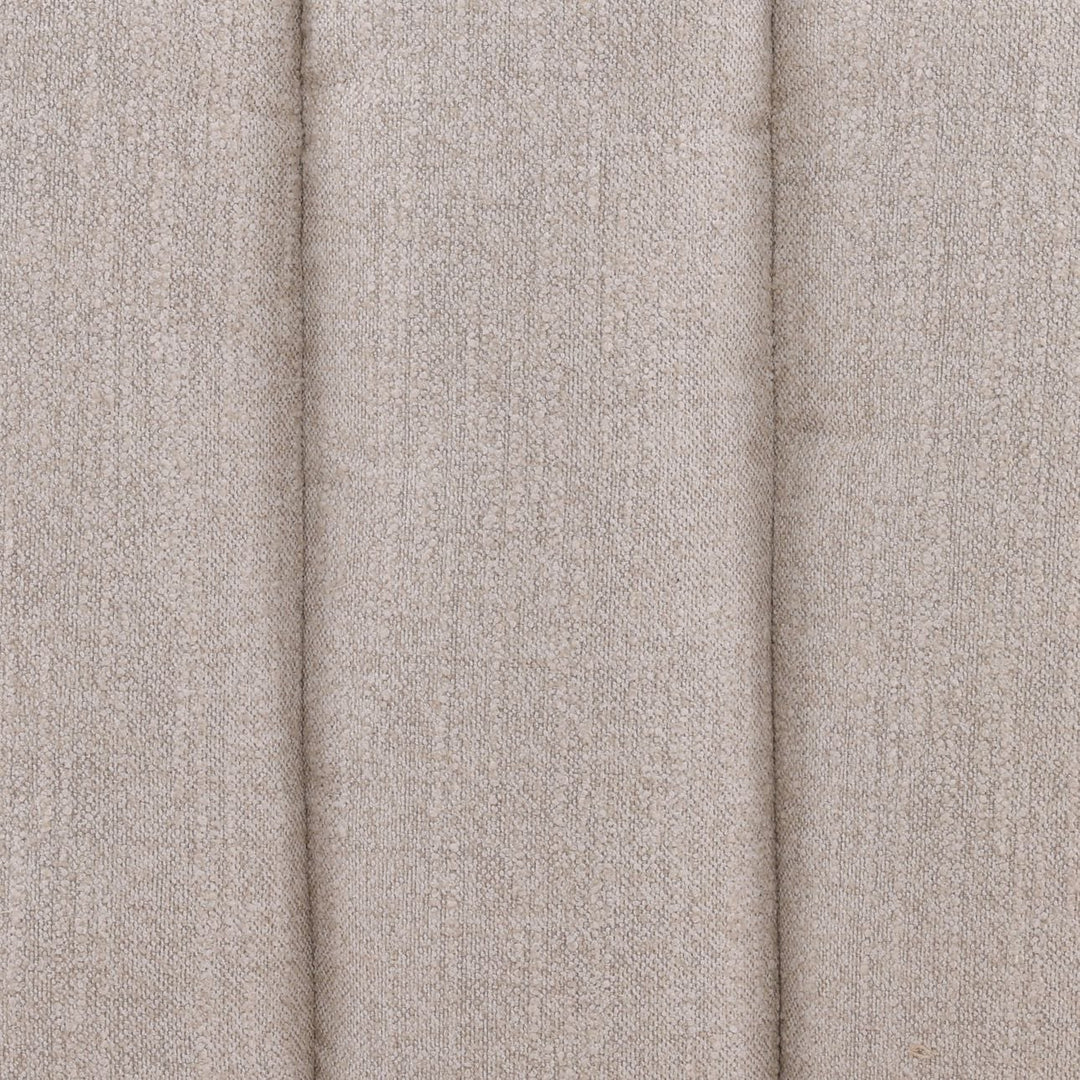 Romen Textured Upholstery Swivel Chair, Cream, detail 1 view