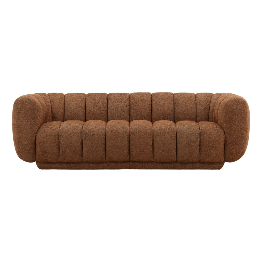 Selren Rust Chenille Sofa, front view