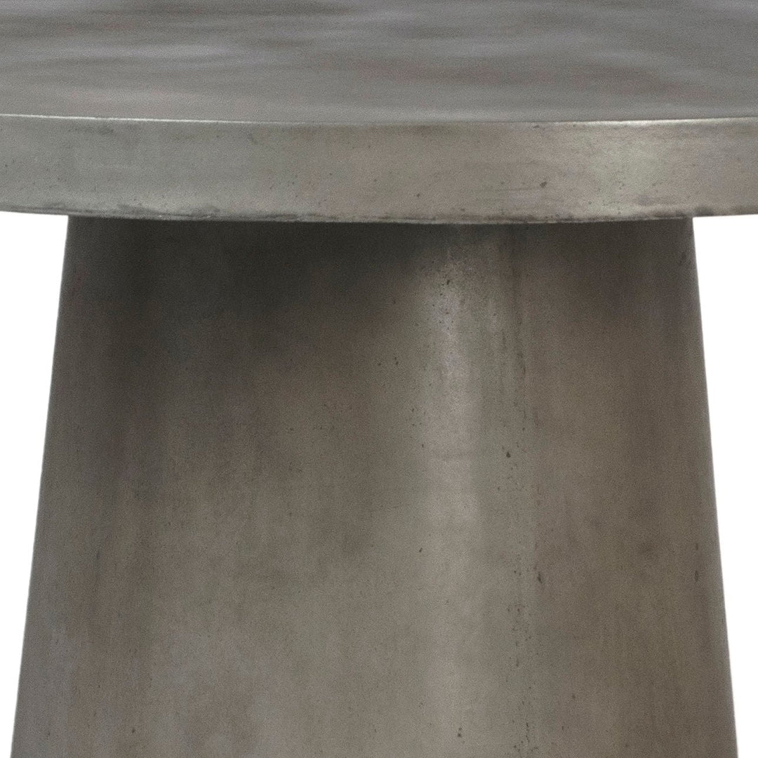 Port Concrete Outdoor Dining Table, detail 1 view