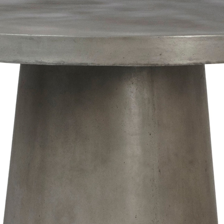 Port Concrete Outdoor Dining Table, detail 1 view