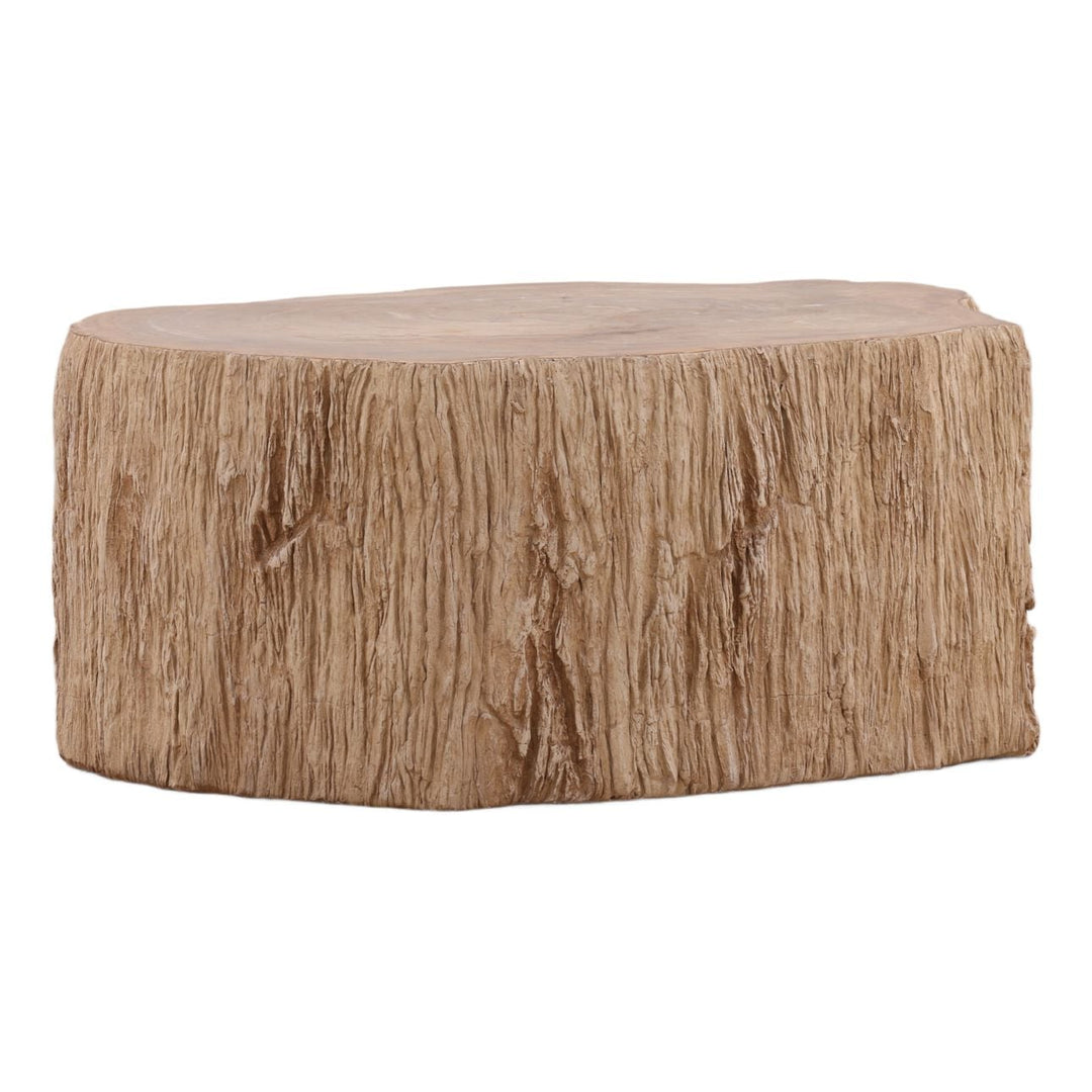 Tana Petrified Wood Coffee Table, Large, three-quarter studio view