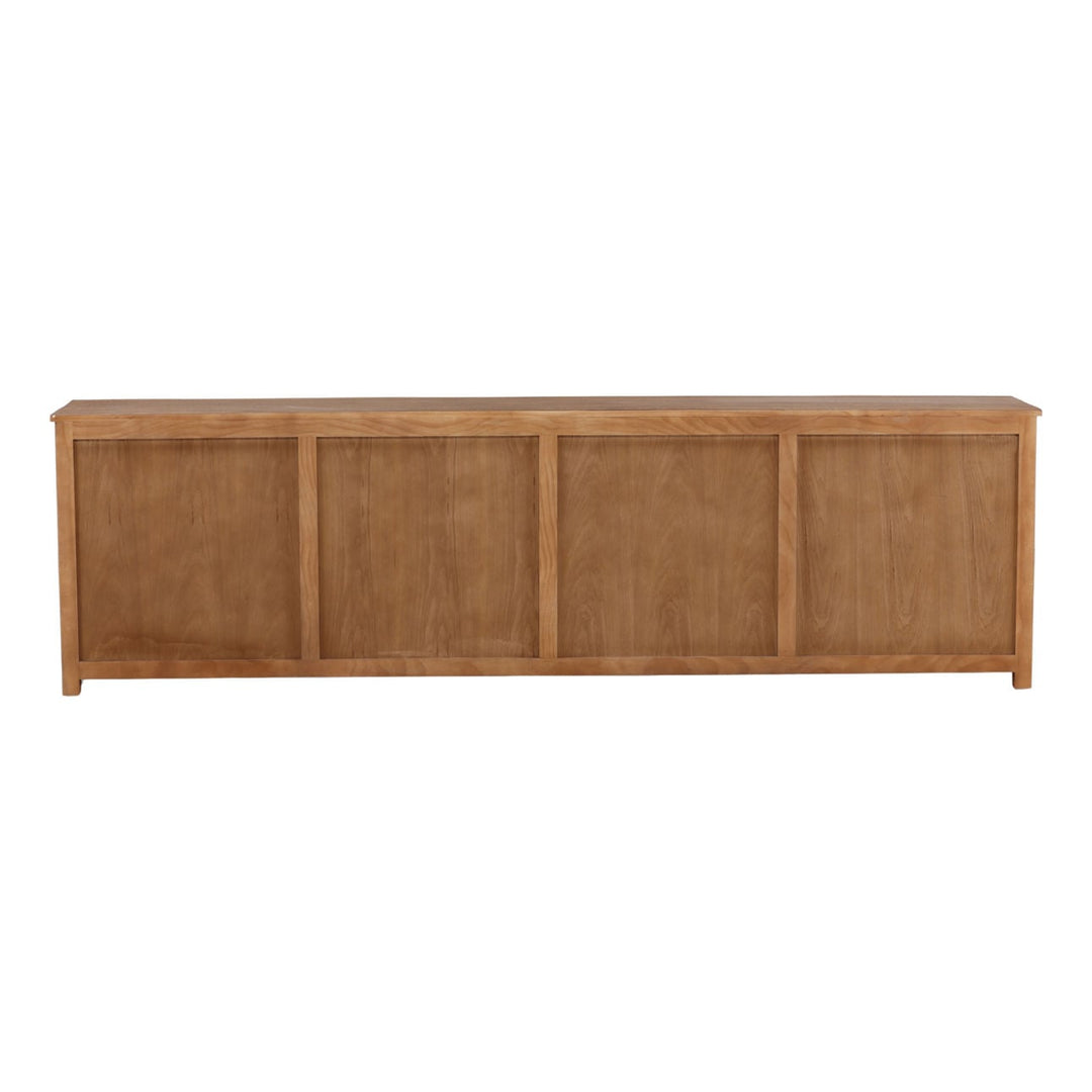 Nikos Reclaimed Pine Sideboard, Brown · Eight Door, back view