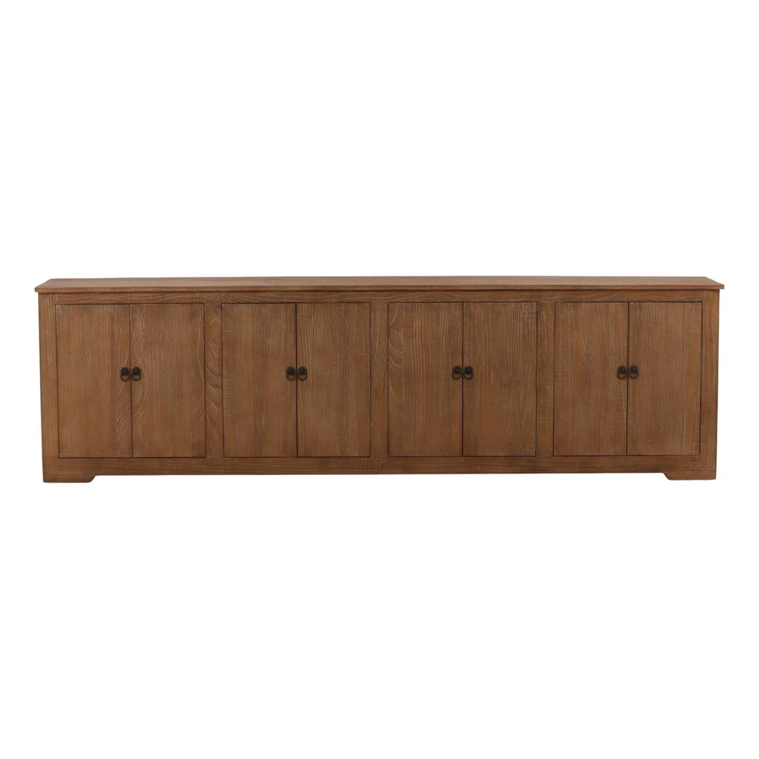 Nikos Reclaimed Pine Sideboard, Brown · Eight Door, front view