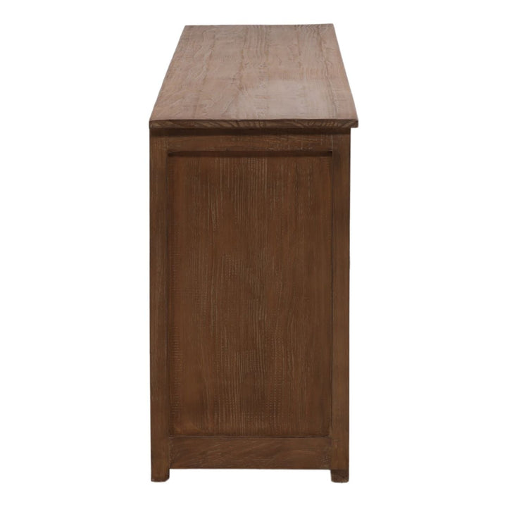 Nikos Reclaimed Pine Sideboard, Brown · Eight Door, profile view