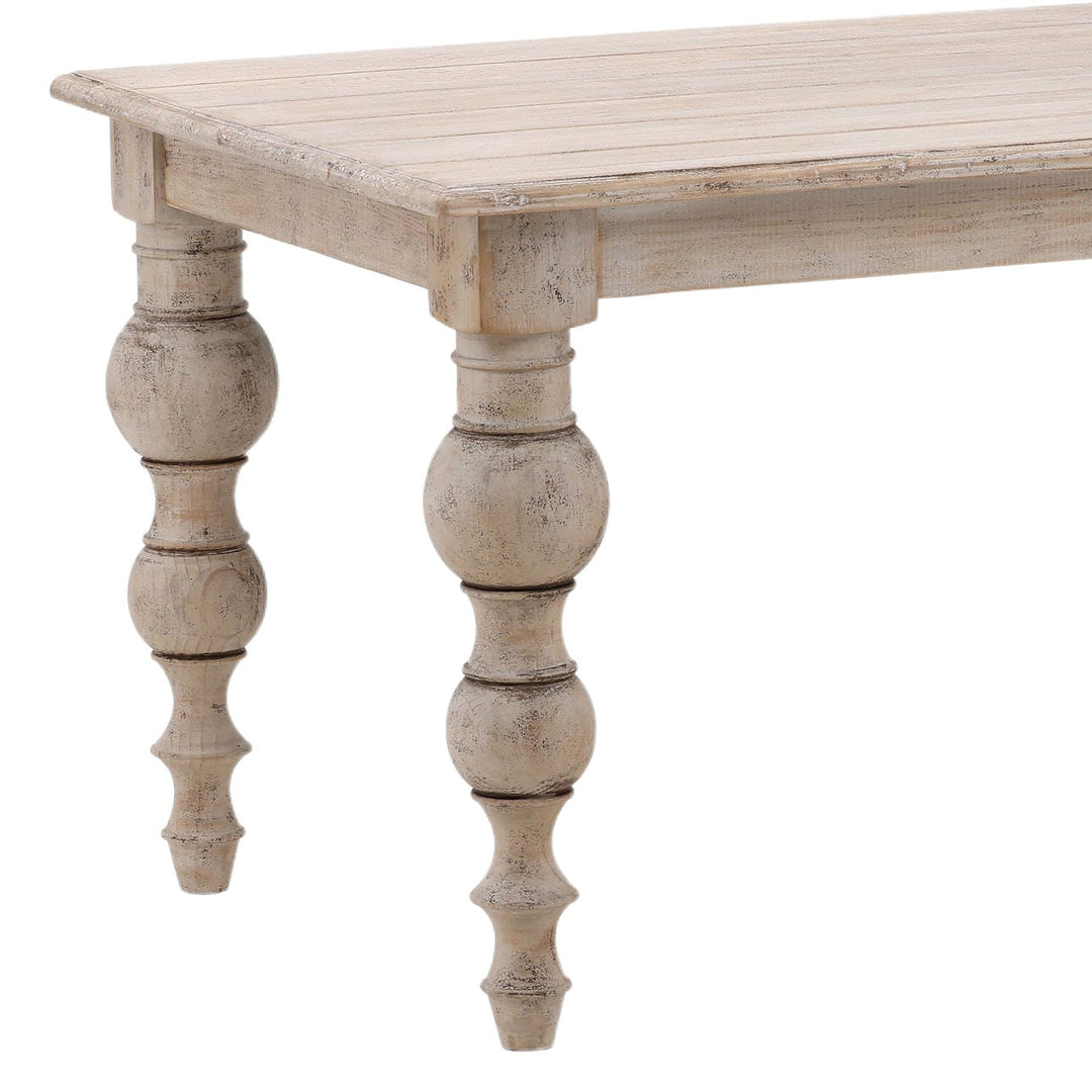 Merritt Reclaimed Pine Dining Table, detail 1 view