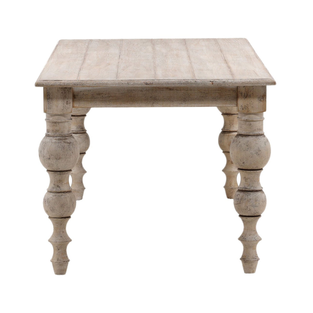 Merritt Reclaimed Pine Dining Table, profile view