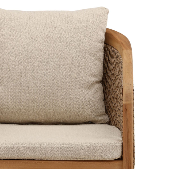 Kian Olefin and Teak Outdoor Dining Chair, detail 2 view
