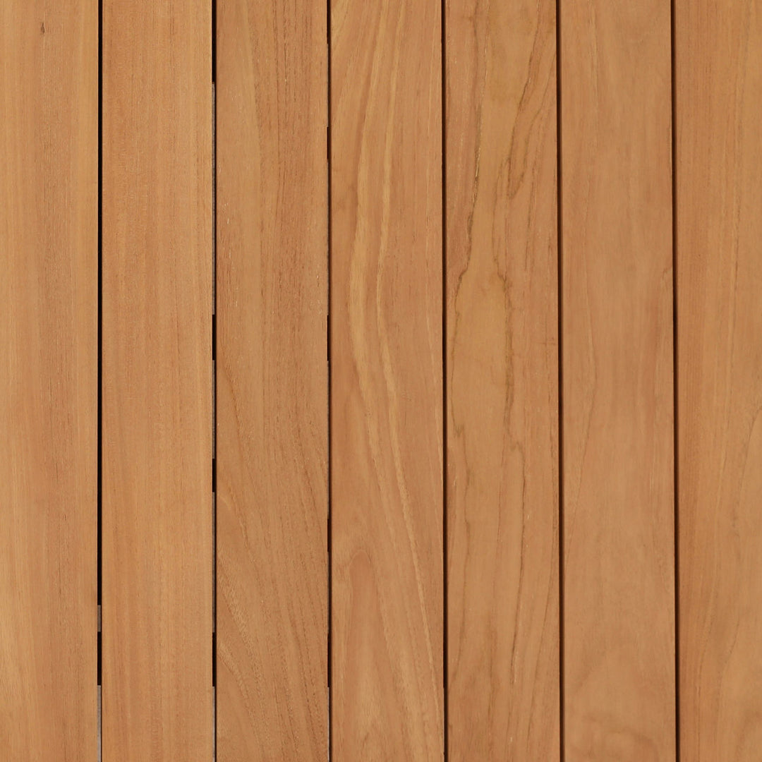 Colette Extendable Teak Outdoor Dining Table, detail 1 view