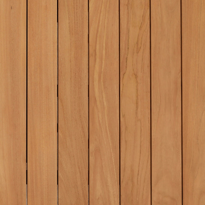 Colette Extendable Teak Outdoor Dining Table, detail 1 view