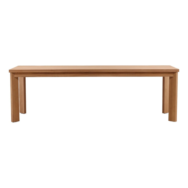 Dune Teak Outdoor Dining Table, front view