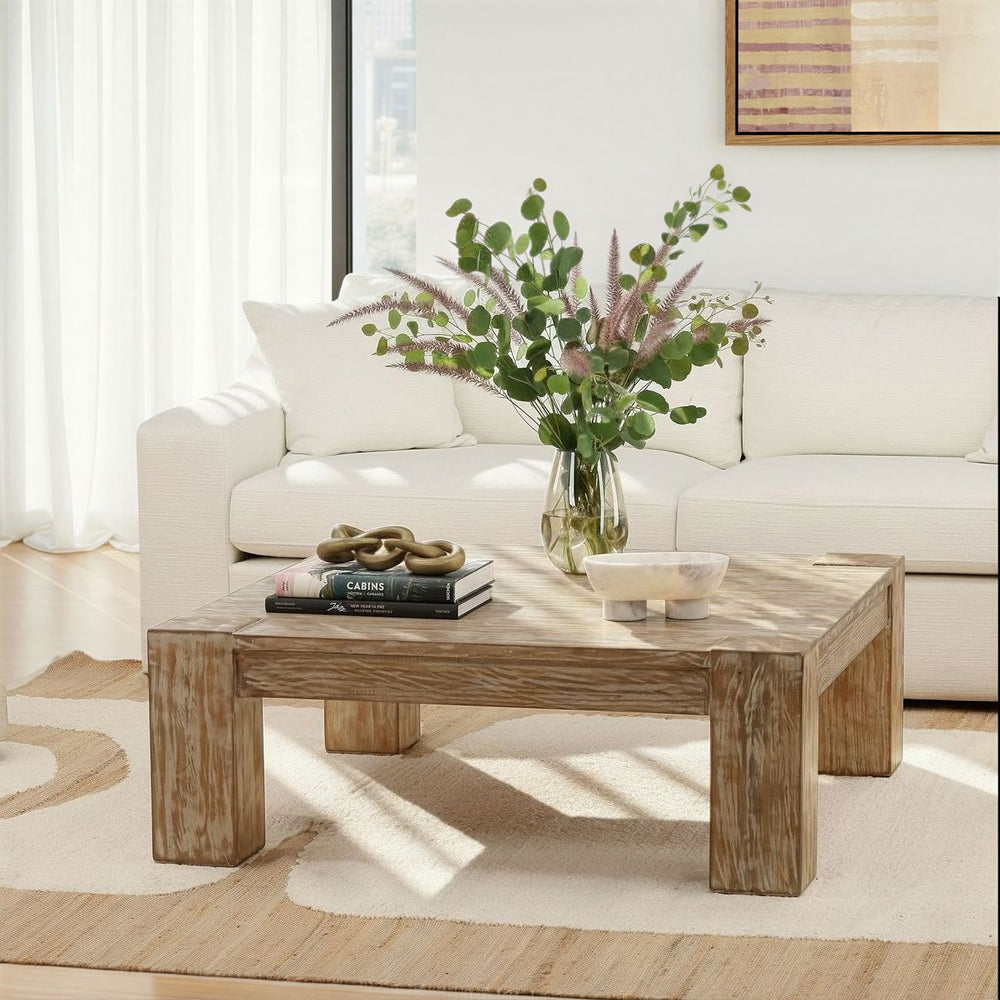 Parker Reclaimed Pine Coffee Table, lifestyle view