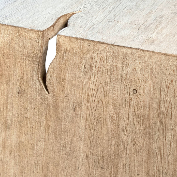 Merrick Reclaimed Pine Desk, detail 1 view