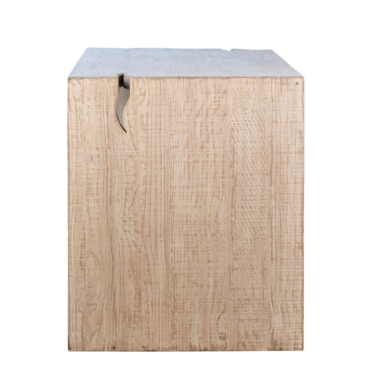 Meridian Reclaimed Pine Counter Table, profile view