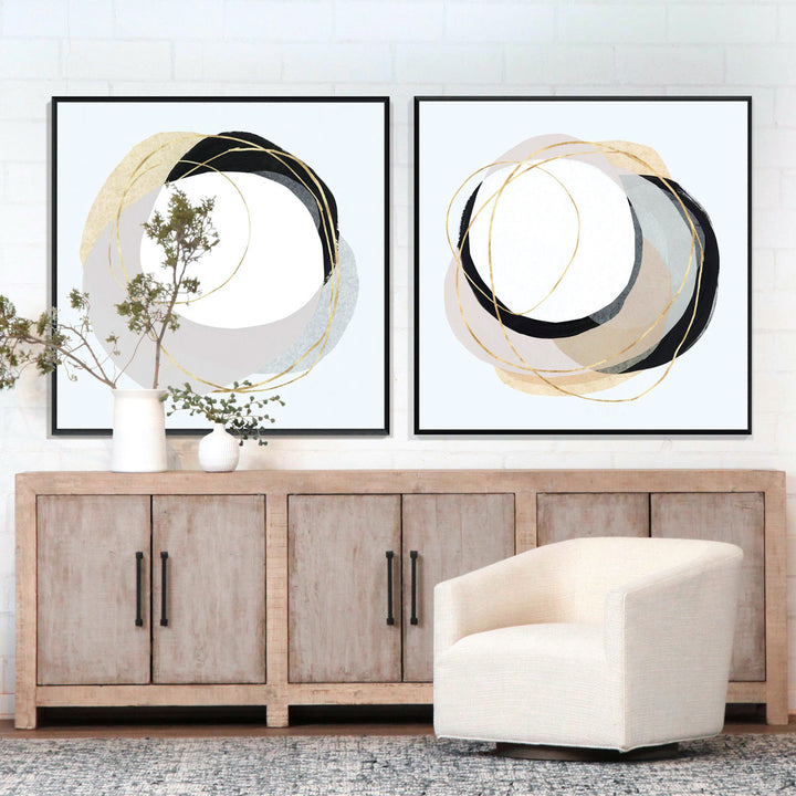 Meridian Reclaimed Pine Sideboard, Warm Wash · Six Door, lifestyle view
