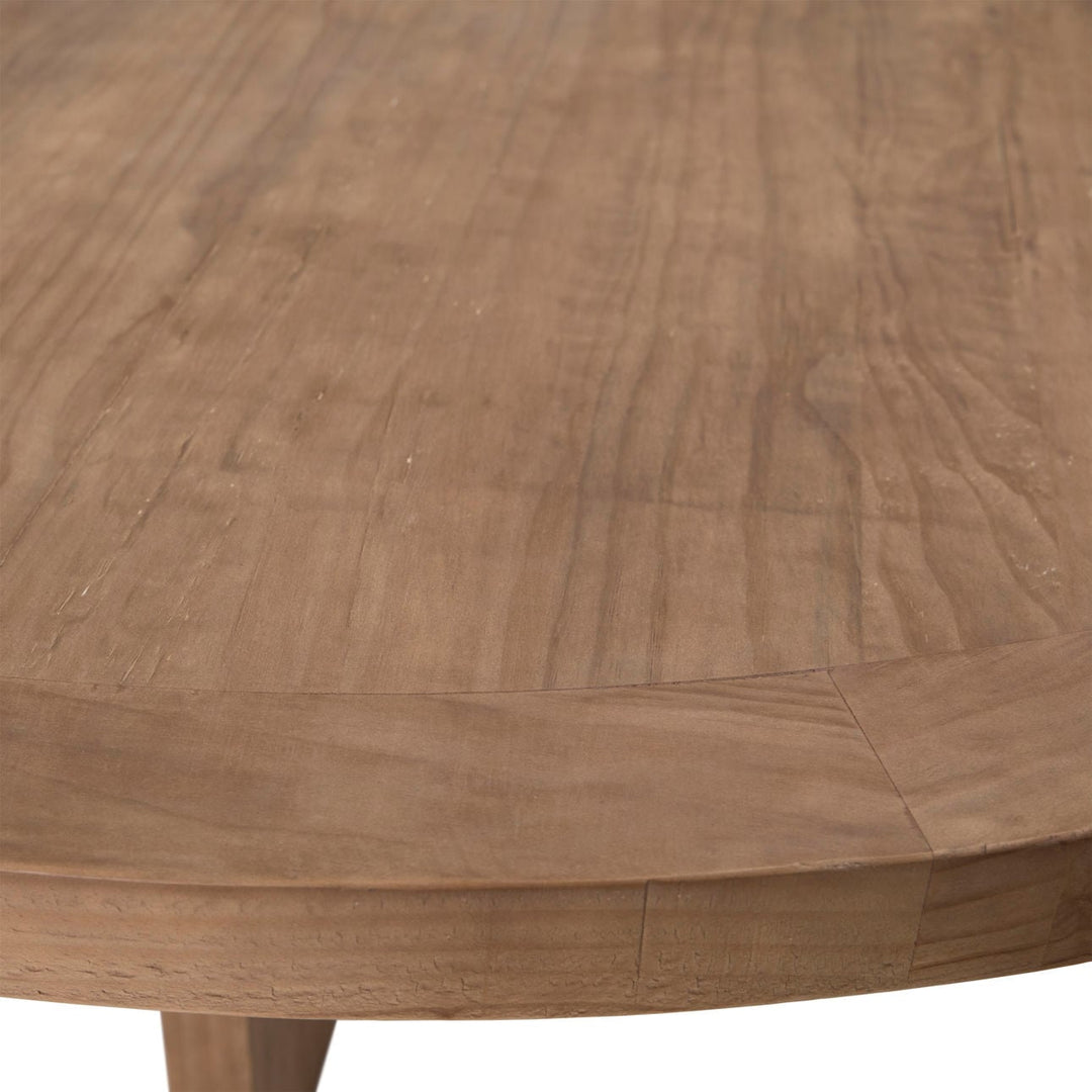 Harbor Reclaimed Pine Round Dining Table, Natural, detail 1 view