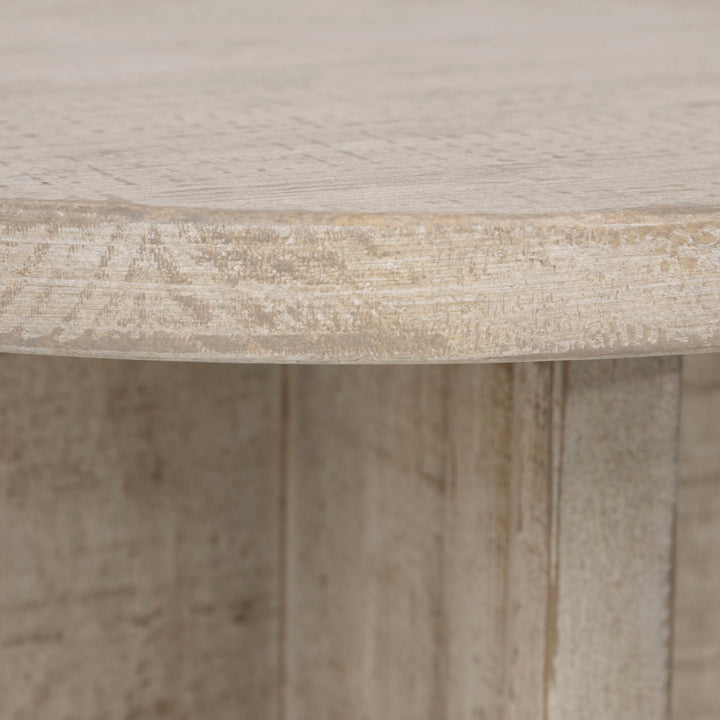 Harlan Reclaimed Pine Side Table, detail 1 view