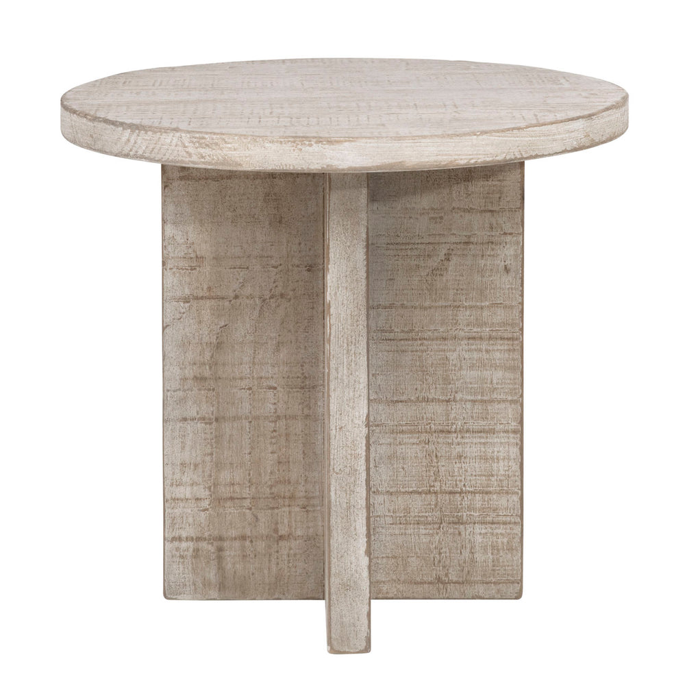 Harlan Reclaimed Pine Side Table, front view