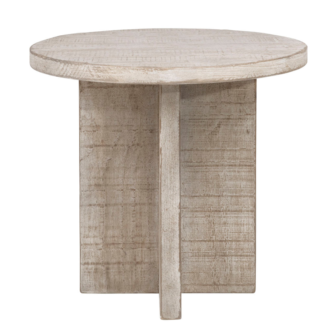 Harlan Reclaimed Pine Side Table, front view