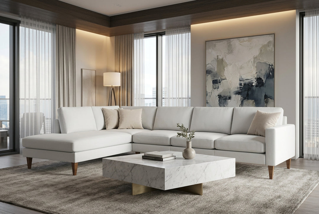 Tali Petite Track Arm Sectional American Leather