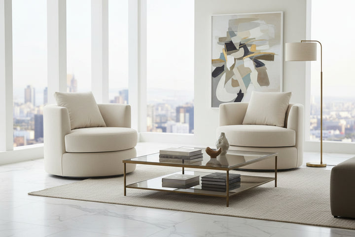 EMMA SWIVEL CHAIR Lounge Chairs American Leather