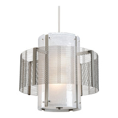Downtown Mesh Double Drum Chandelier by Hammerton Studio Medium