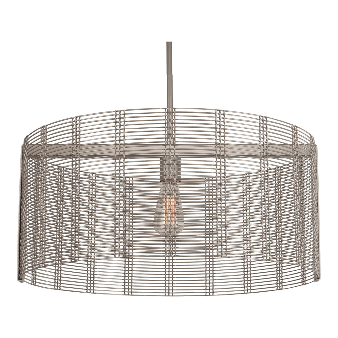 Downtown Mesh Drum Chandelier by Hammerton Studio Medium with Frosted glass (LED)