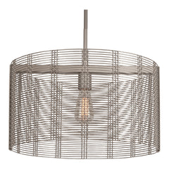 Downtown Mesh Drum Chandelier by Hammerton Studio Small with Frosted glass (LED)