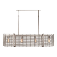 Downtown Mesh Linear Chandelier by Hammerton Studio Small