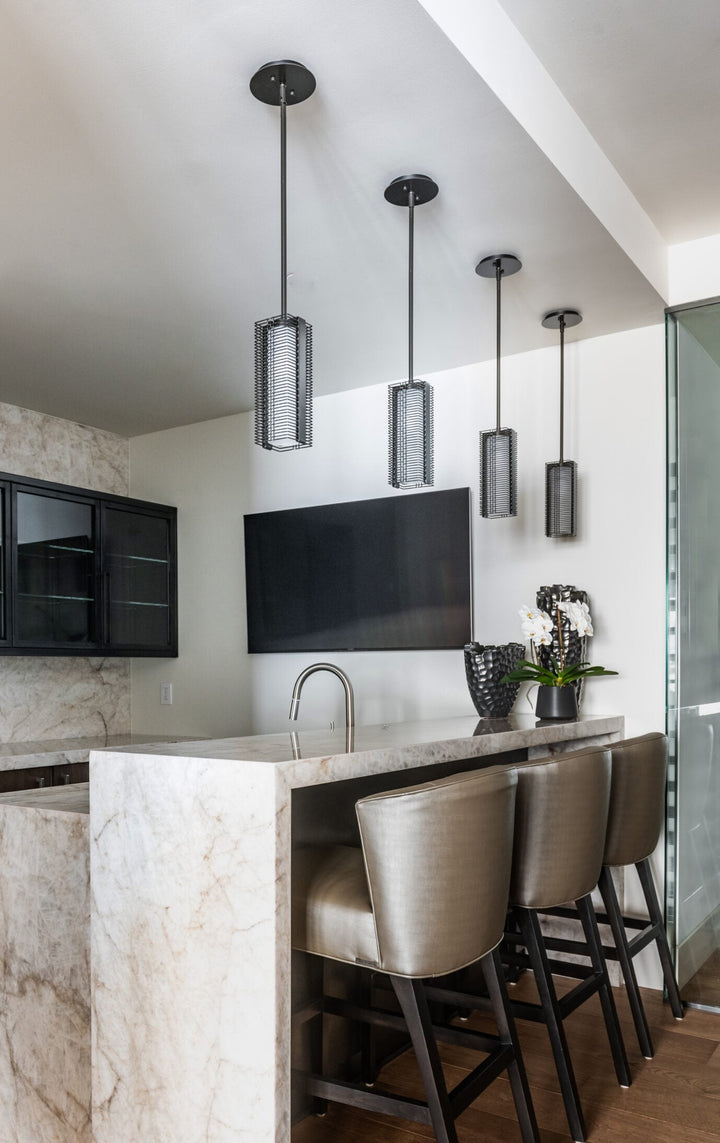 Downtown Mesh Pendant by Hammerton Studio in a styled interior