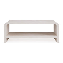 Drake Ash Wood Coffee Table by Modus in Sugar — product view on a white background