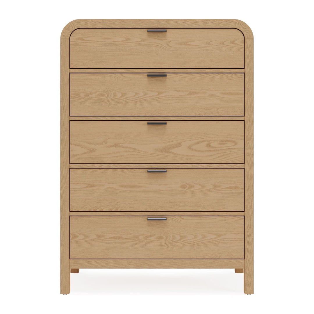 Drake Five Drawer Chest by Modus in Timber — on a white background