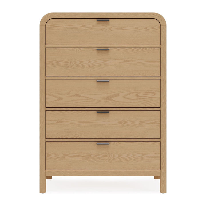 Drake Five Drawer Chest by Modus in Timber — on a white background