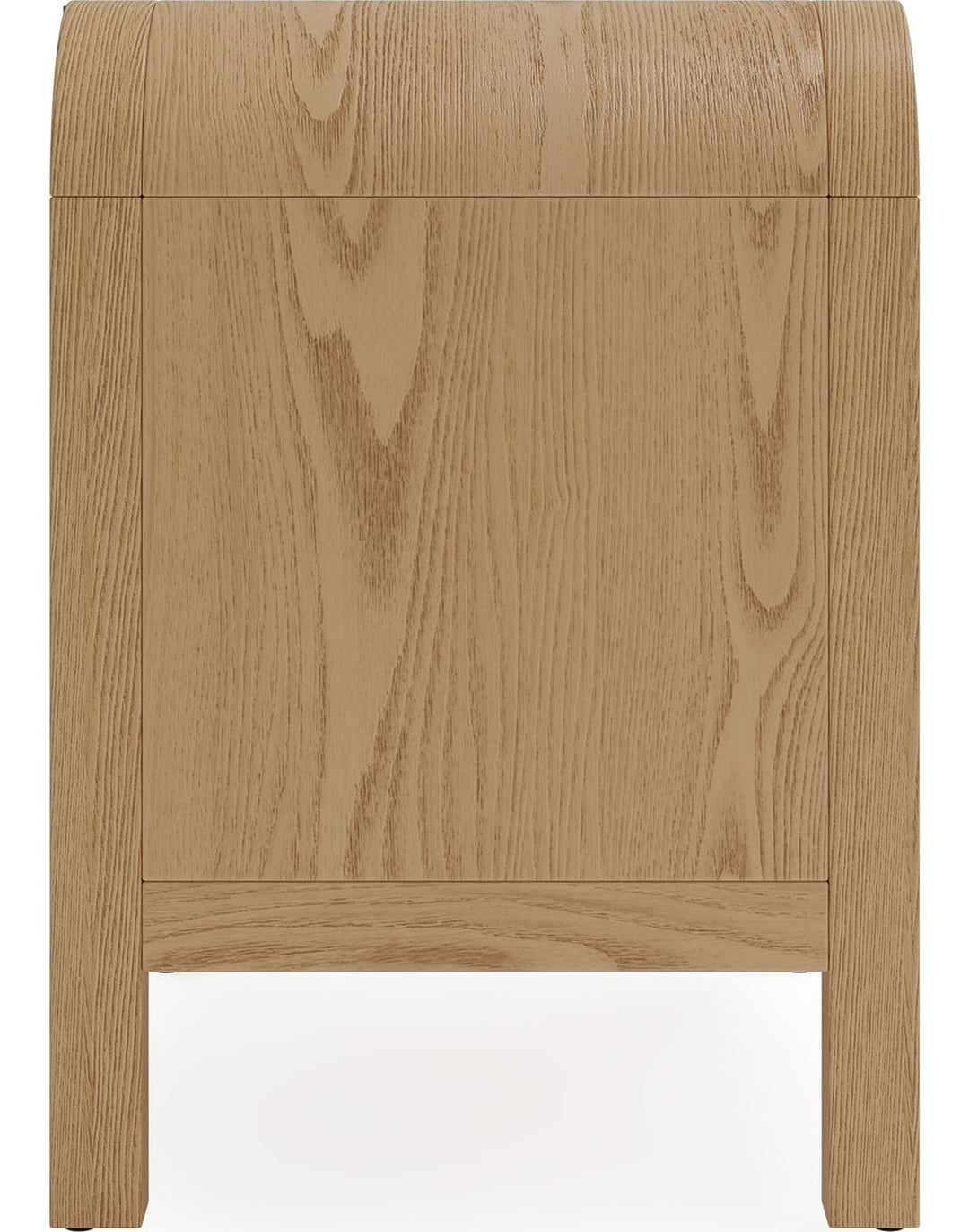 Drake One Drawer One Shelf USB-Charging Nightstand in Timber — side view