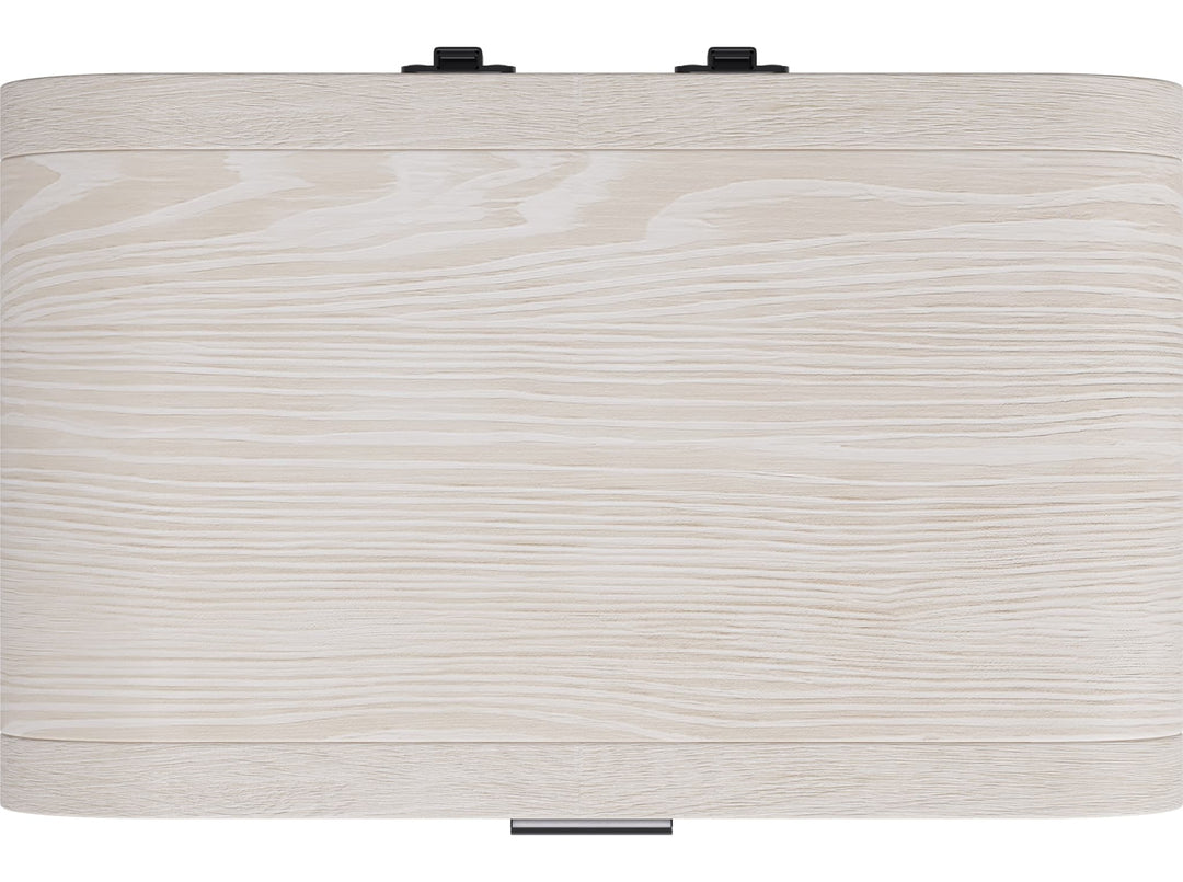 Drake Two Drawer USB-Charging Nightstand in Sugar — detail view