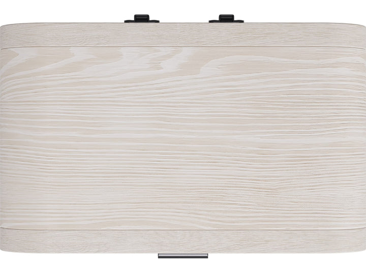 Drake Two Drawer USB-Charging Nightstand in Sugar — detail view