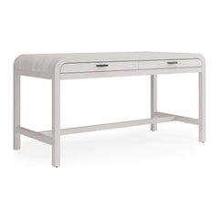 Drake Two Drawer Writing Desk by Modus in Sugar — product view on a white background