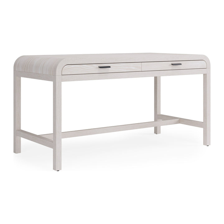 Drake Two Drawer Writing Desk by Modus in Sugar — product view on a white background