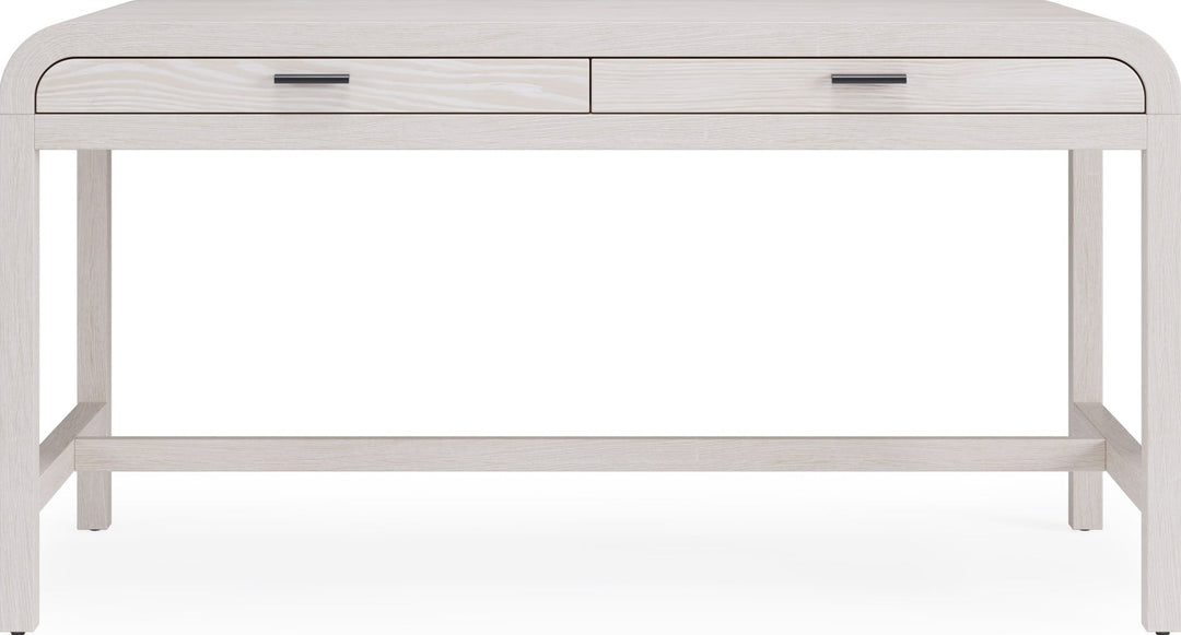 Drake Two Drawer Writing Desk in Sugar — lifestyle photo