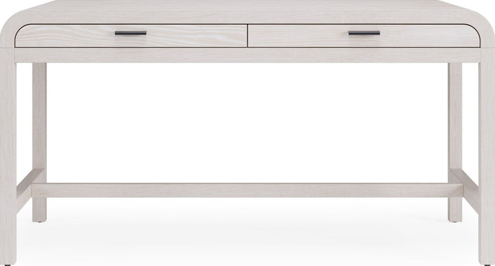 Drake Two Drawer Writing Desk in Sugar — lifestyle photo