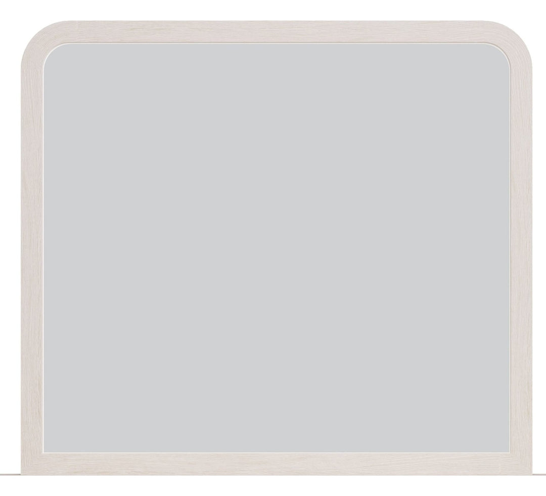 Drake Wall or Dresser Mirror in Sugar — on a white background