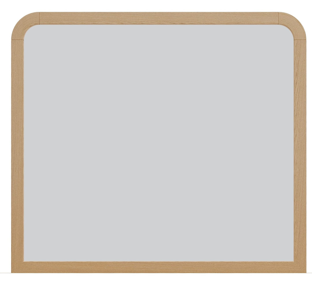 Drake Wall or Dresser Mirror in Timber — on a white background