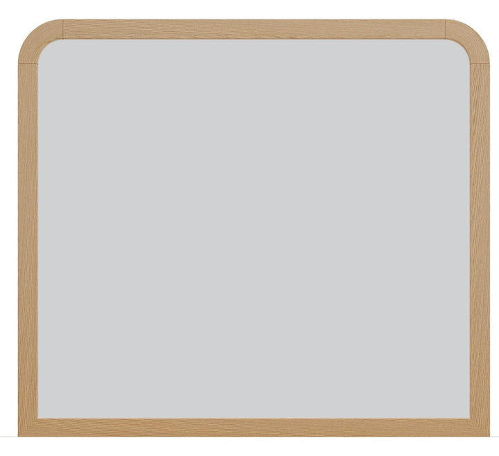Drake Wall or Dresser Mirror in Timber — on a white background